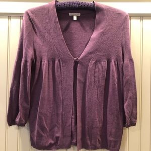 Aeropostale purple cardigan with single button